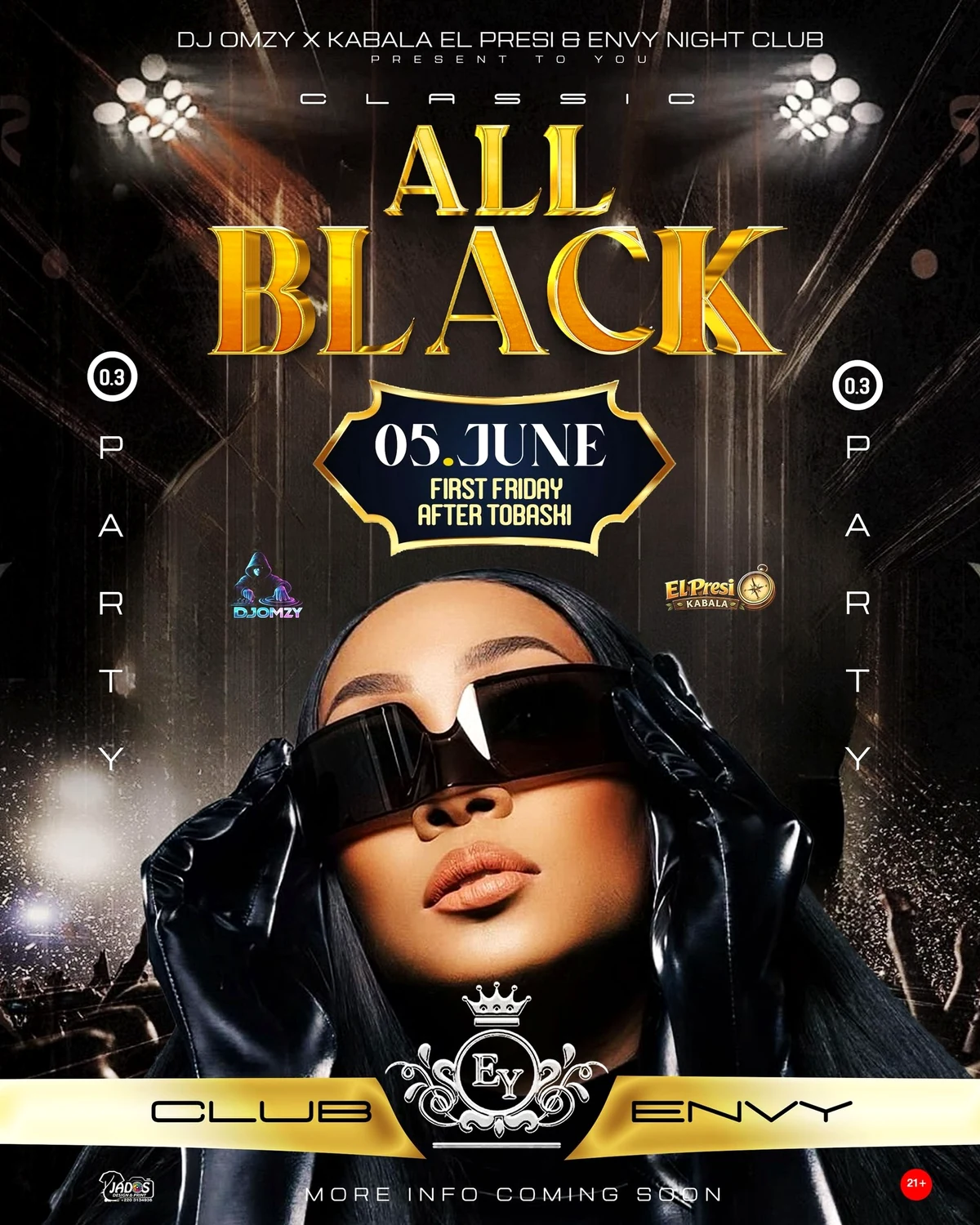 All Black Classic Party flyer