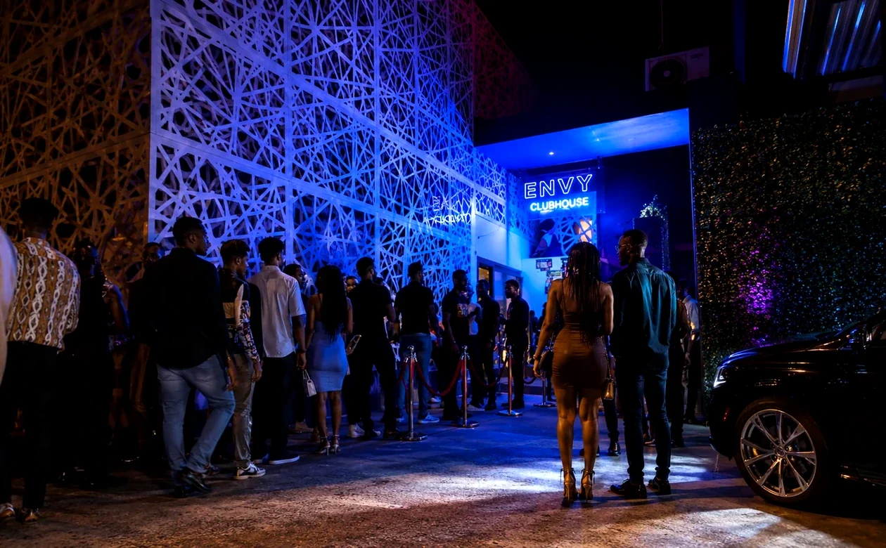Crowd outside ENVY